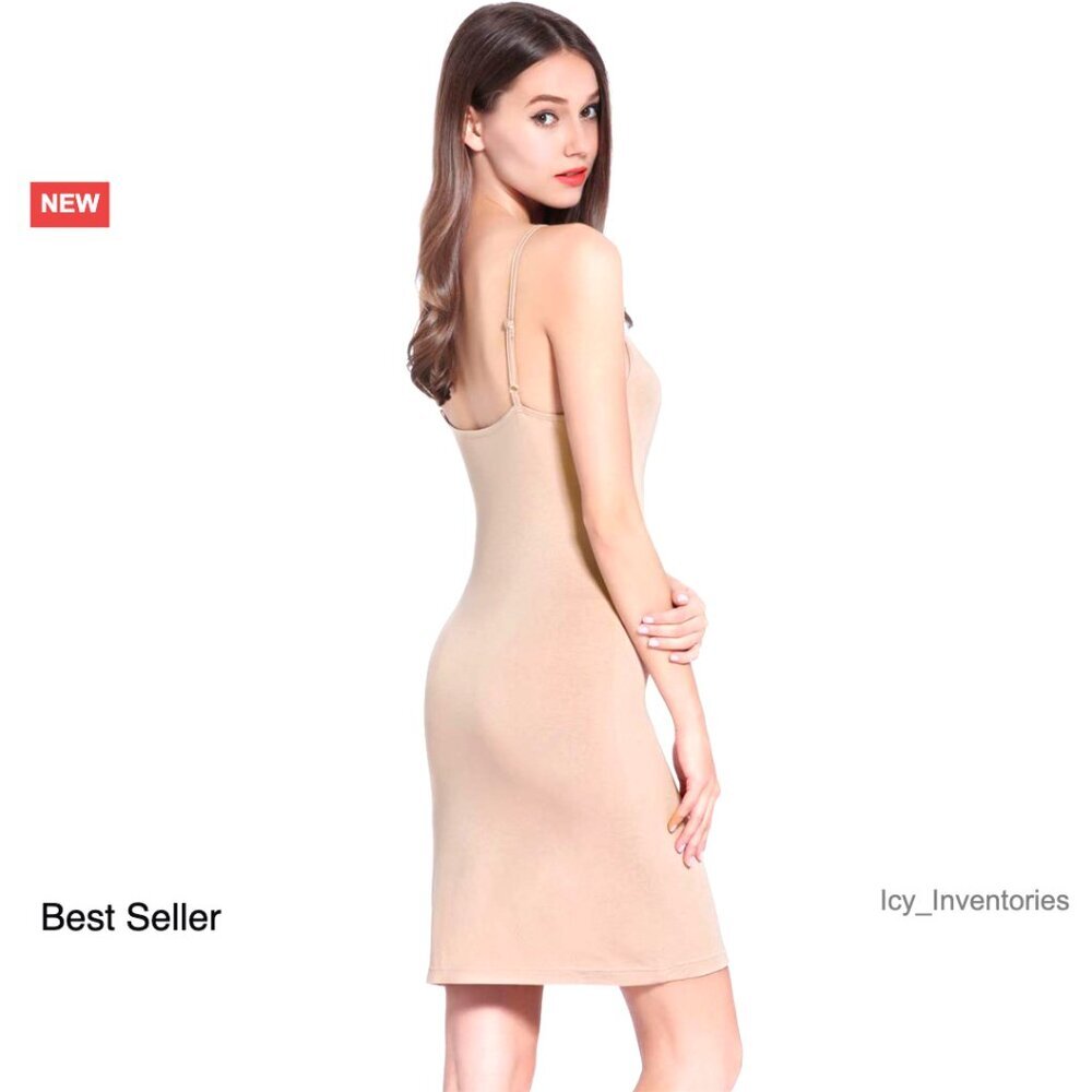 Full Slip Adjustable Spaghetti Straps Modal Stretch Elegant Chic Nightwear